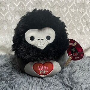 Squishmallows Aron Gorilla Plush Valentine's Day‎ Stuffed Animal 8 Inch, NWT